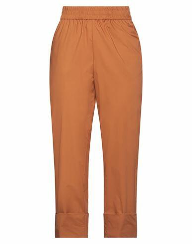 Biancoghiaccio Woman Pants Rust Cotton Cover