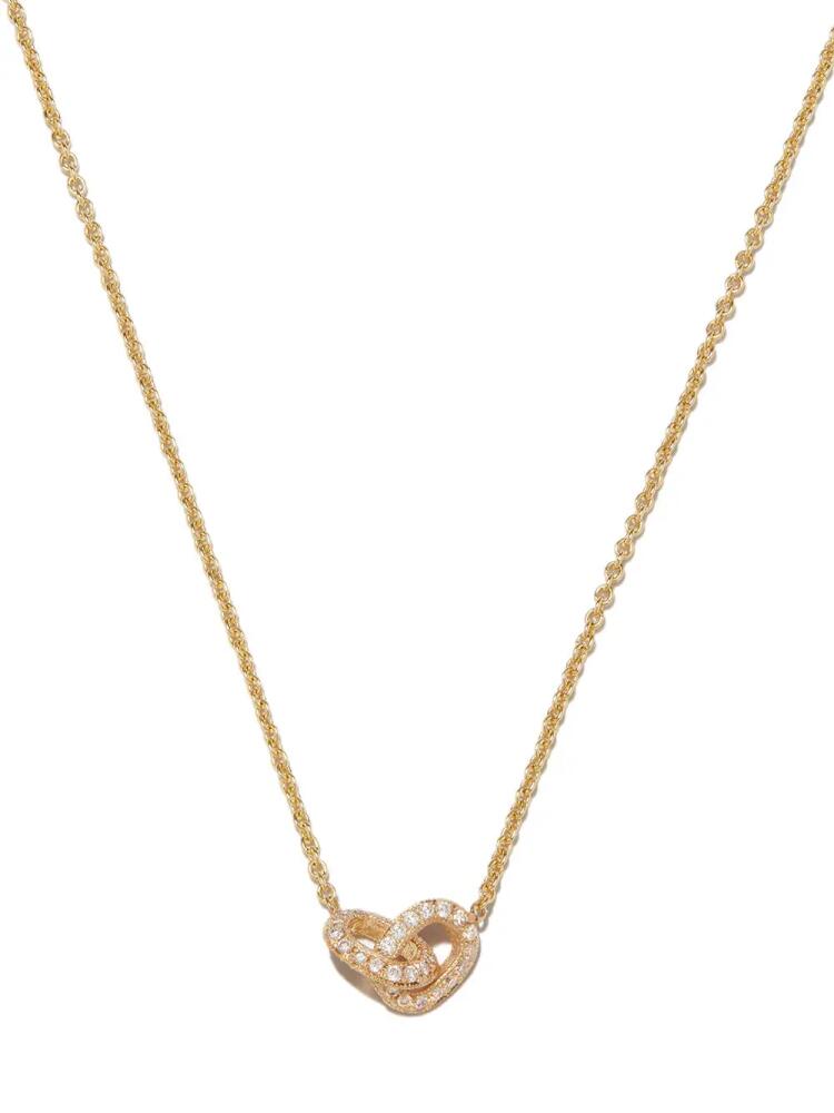 Lizzie Mandler Fine Jewelry 18kt yellow gold linked diamond necklace Cover