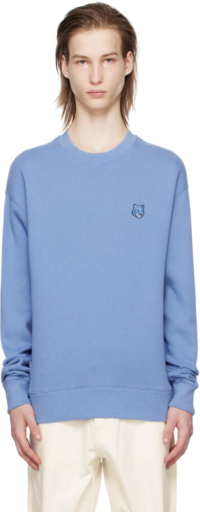 Maison Kitsuné Blue Bold Fox Head Sweatshirt Cover