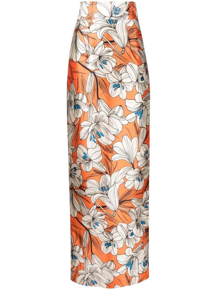 Bambah Raquel pencil maxi skirt - Orange Cover