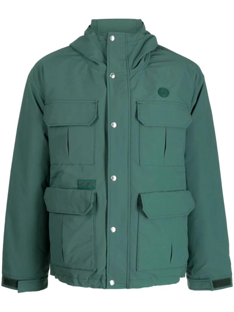 CHOCOOLATE flap-pockets hooded jacket - Green Cover