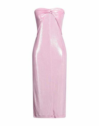 Bimba Y Lola Woman Midi dress Pink Polyester, Elastane Cover