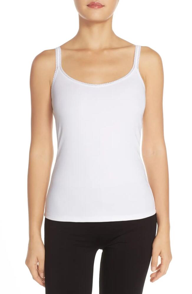 On Gossamer Reversible Stretch Cotton Camisole in White Cover