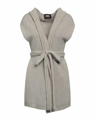 Alpha Studio Woman Cardigan Grey Alpaca wool, Polyamide, Cotton, Modal, Elastane Cover