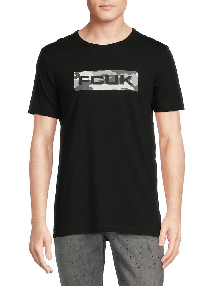 French Connection Men's Logo Tee - Black Cover