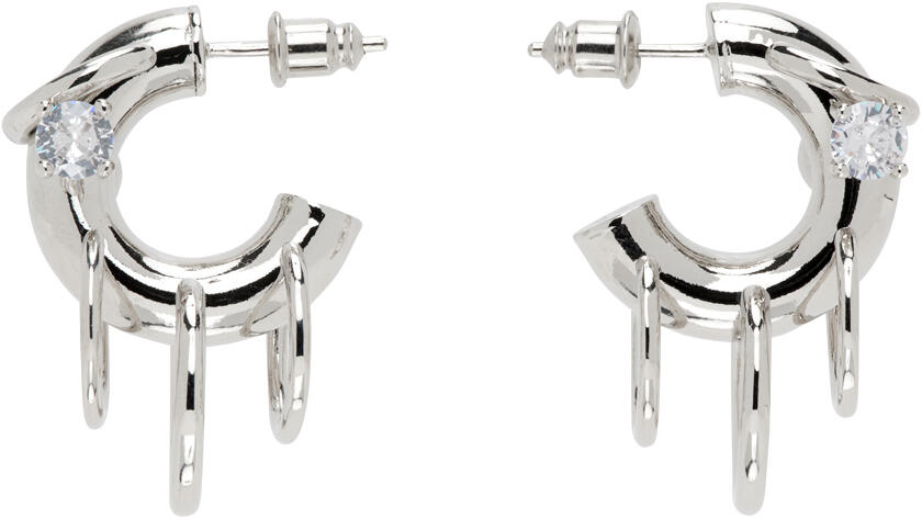 Panconesi Silver Pierced Hoop Earrings Cover