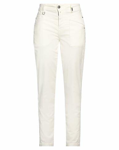 High Woman Pants Cream Cotton, Modal, Elastane Cover