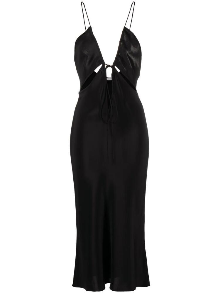 Christopher Esber Triquetra silk midi dress - Black Cover