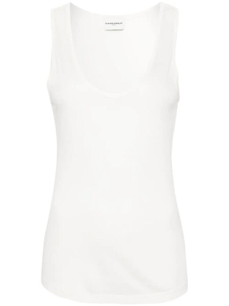 Claudie Pierlot scoop-neck tank top - White Cover