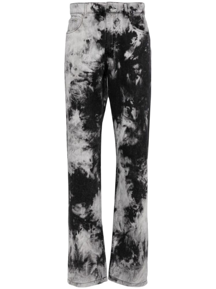 LGN LOUIS GABRIEL NOUCHI tie-dye straight jeans - Grey Cover