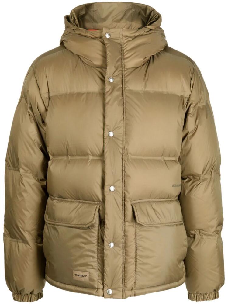 CHOCOOLATE hooded padded down jacket - Brown Cover