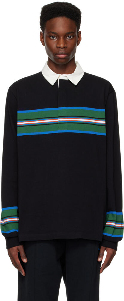 PS by Paul Smith Black Block Stripe Polo Cover