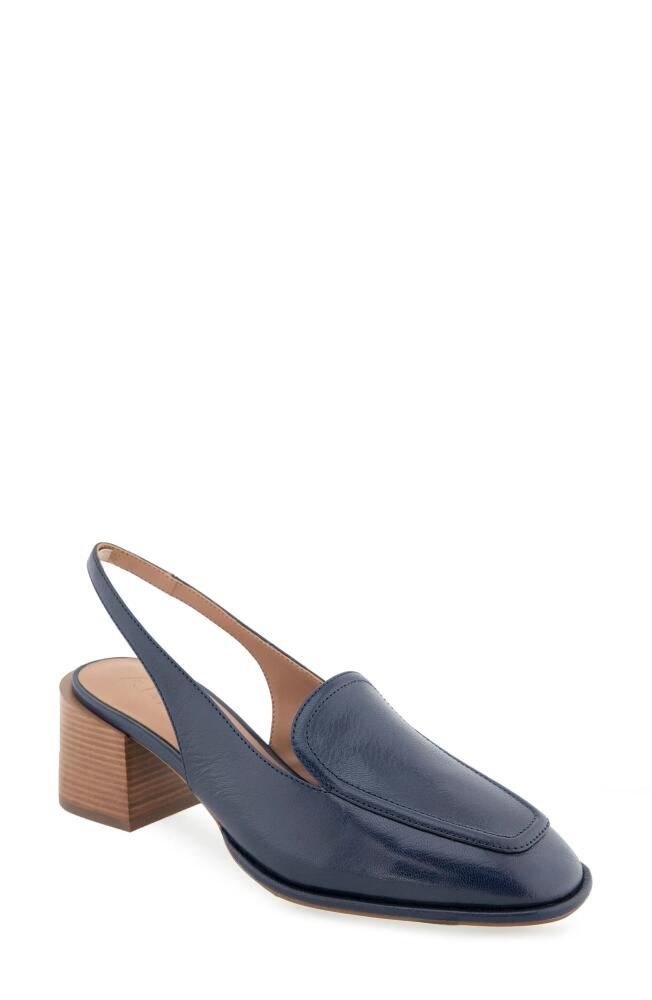 Aerosoles Arlo Slingback Pump in Navy Leather Cover