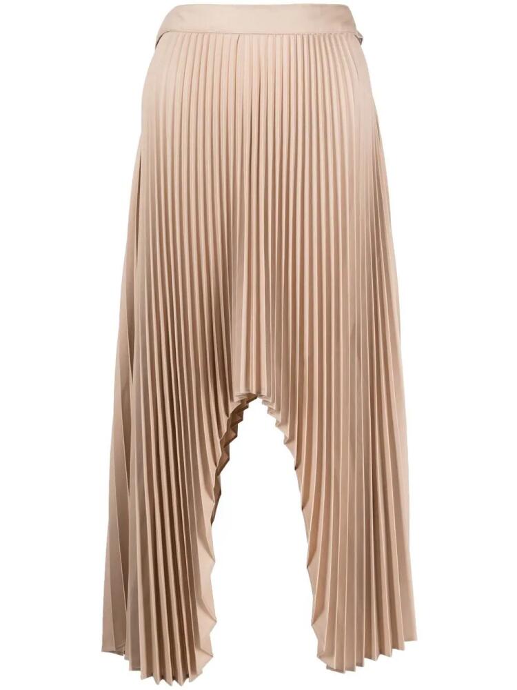 Rokh arch pleated midi skirt - Brown Cover