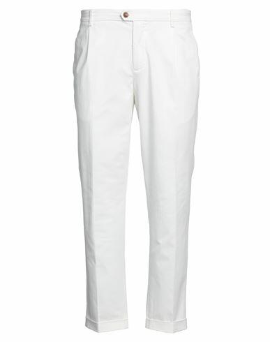 Teleria Zed Man Pants White Cotton, Elastane Cover