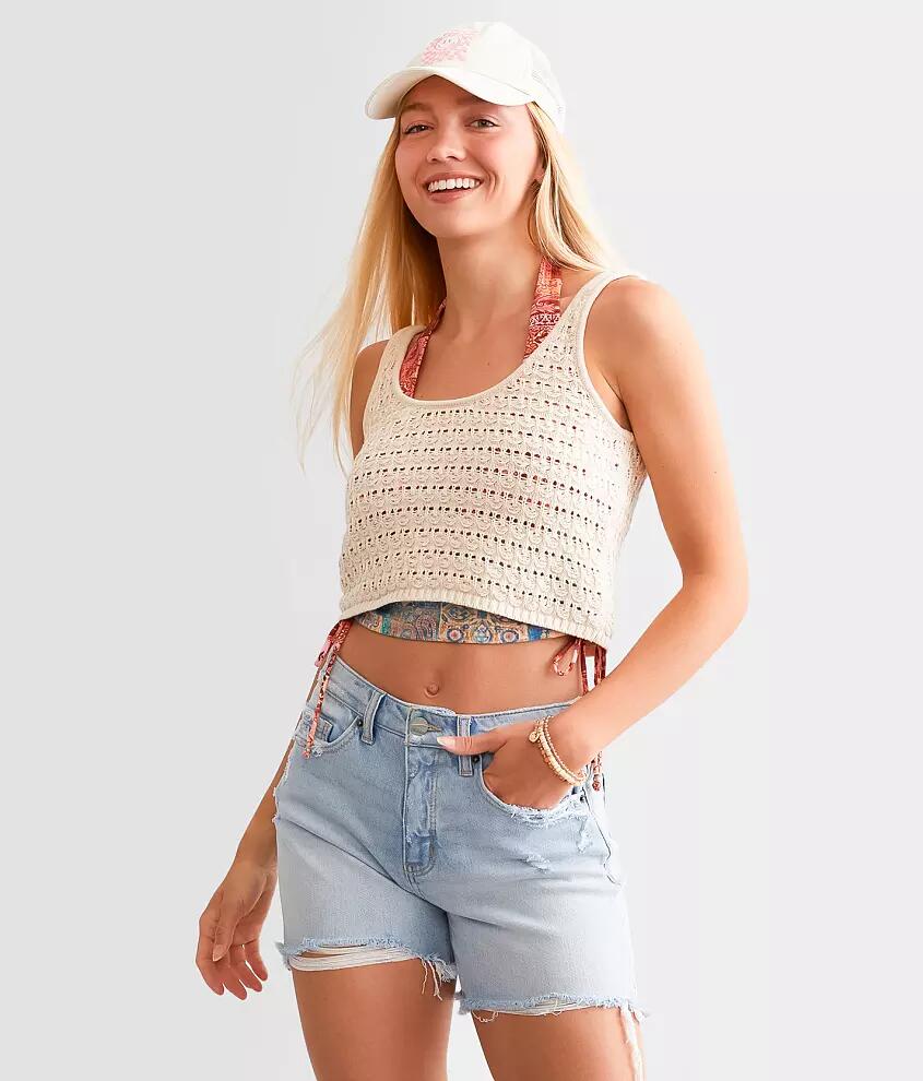 Billabong Hot Shot Cropped Sweater Tank Top Cover