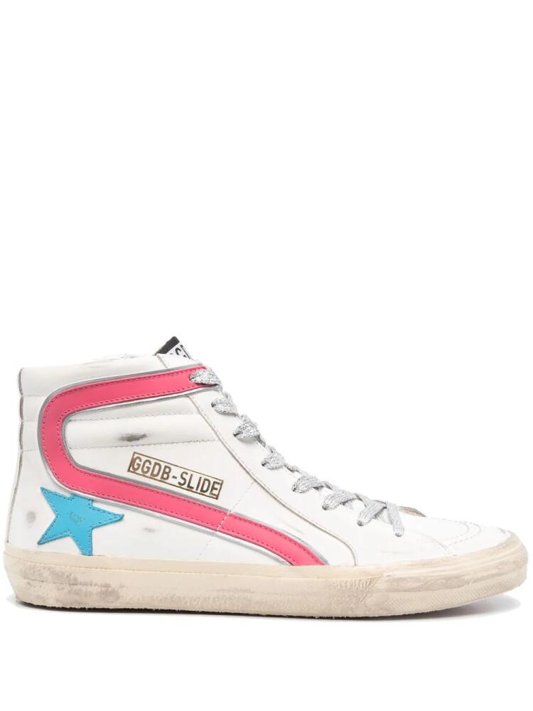 Golden Goose Slide high-top sneakers - White Cover