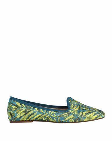 Ballerette Saba Woman Loafers Azure Textile fibers Cover