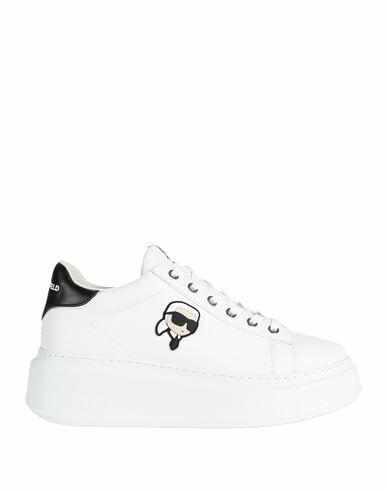 Karl Lagerfeld Woman Sneakers White Leather Cover