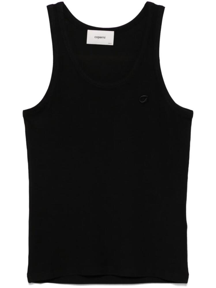 Coperni logo-embroidered tank top - Black Cover