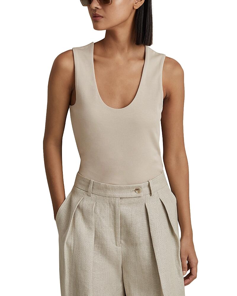 Reiss Courtney Scoop Neck Tank Cover