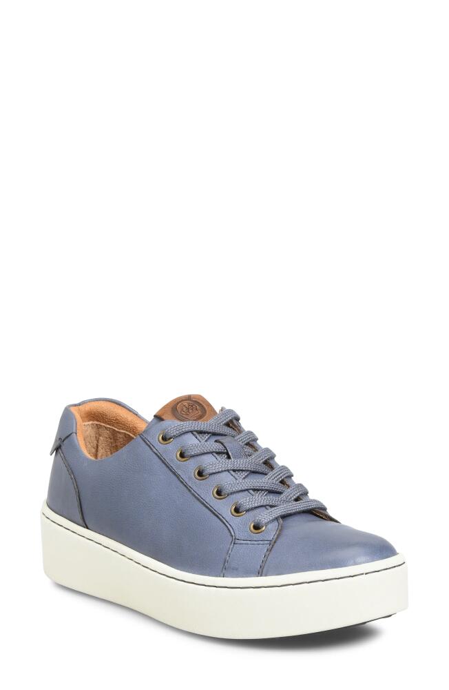 Børn Mira Platform Sneaker in Navy Leather Cover