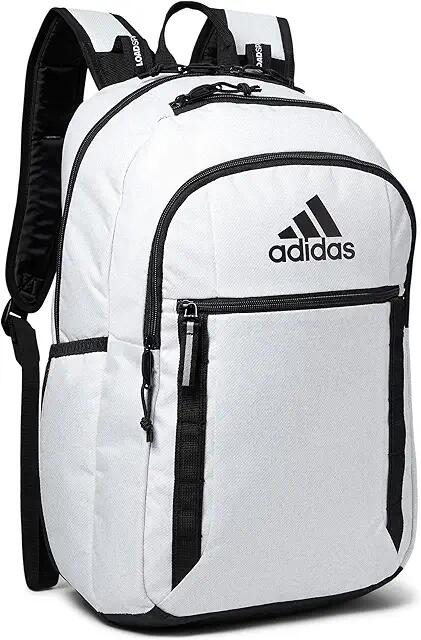 adidas Excel 7 Backpack (Twill White/Black) Backpack Bags Cover