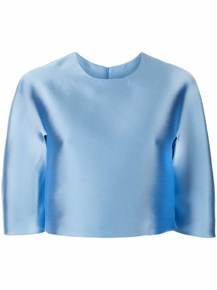 Isabel Sanchis puff-sleeved blouse - Blue Cover