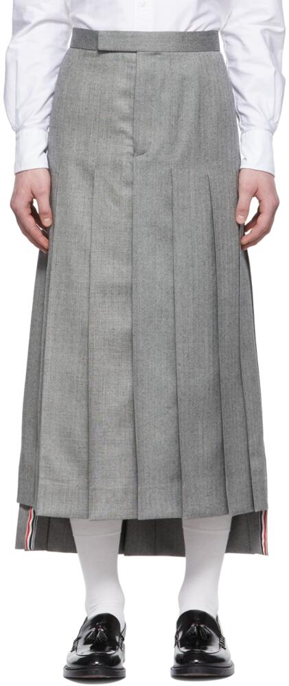 Thom Browne SSENSE Exclusive Gray Wool Kilt Cover