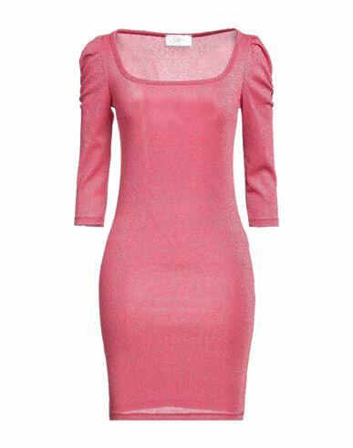 Soallure Woman Mini dress Fuchsia Viscose, Polyester, Polyamide, Elastane Cover