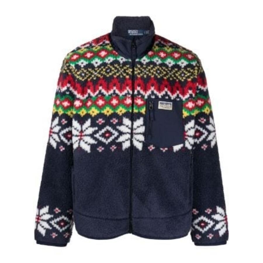 Polo Ralph Lauren Fair Isle-Motif Fleece Jacket Cover