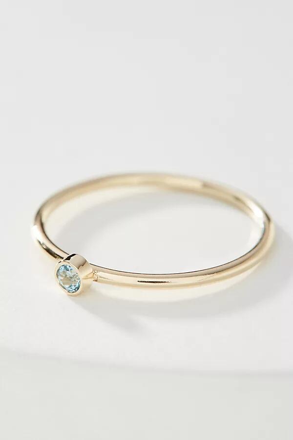 Maya Brenner 14K Yellow Gold Birthstone Ring Cover