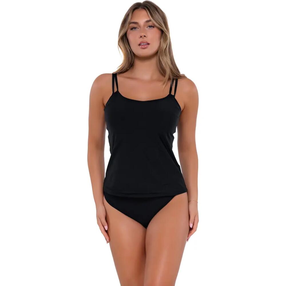 Sunsets Taylor Tankini-36E/34F/32G in Black Cover