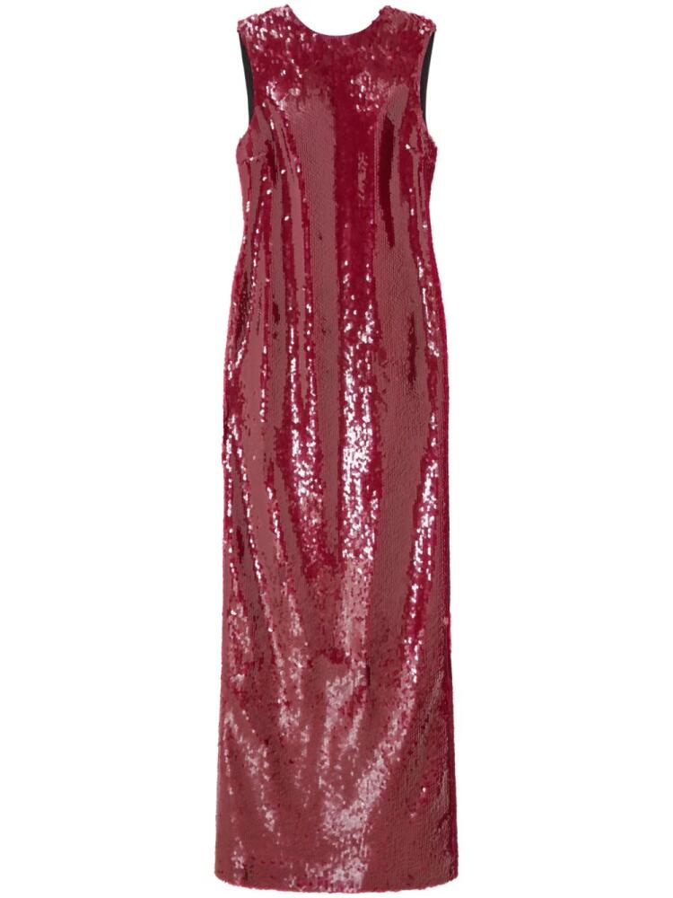 16Arlington Simm sequinned gown - Red Cover