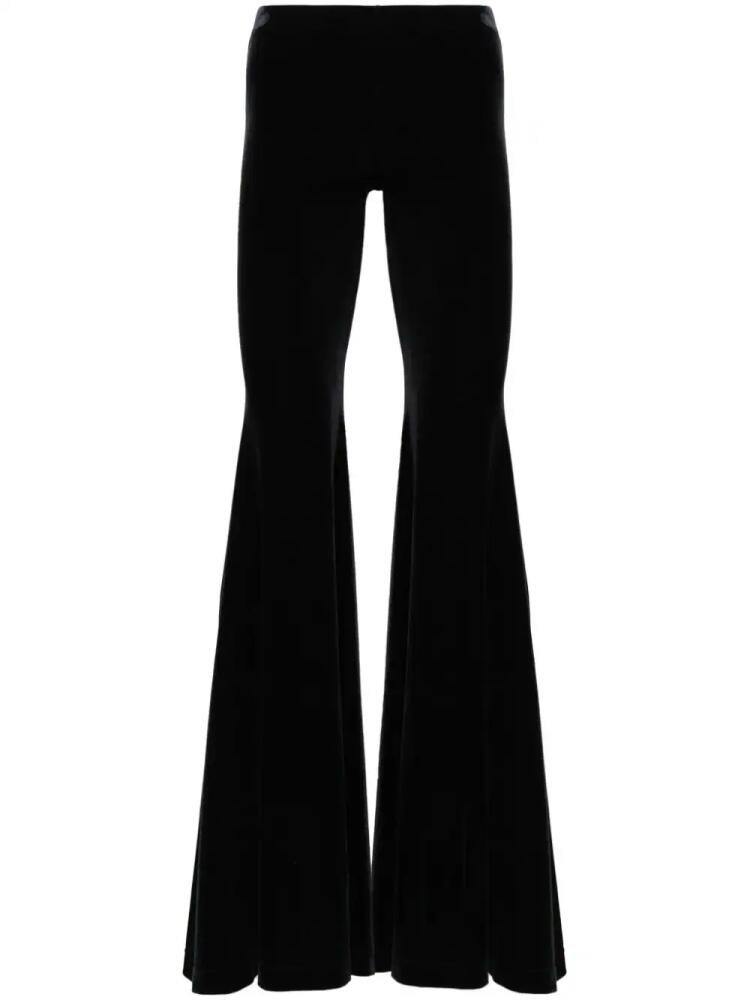 VETEMENTS velour flared trousers - Black Cover