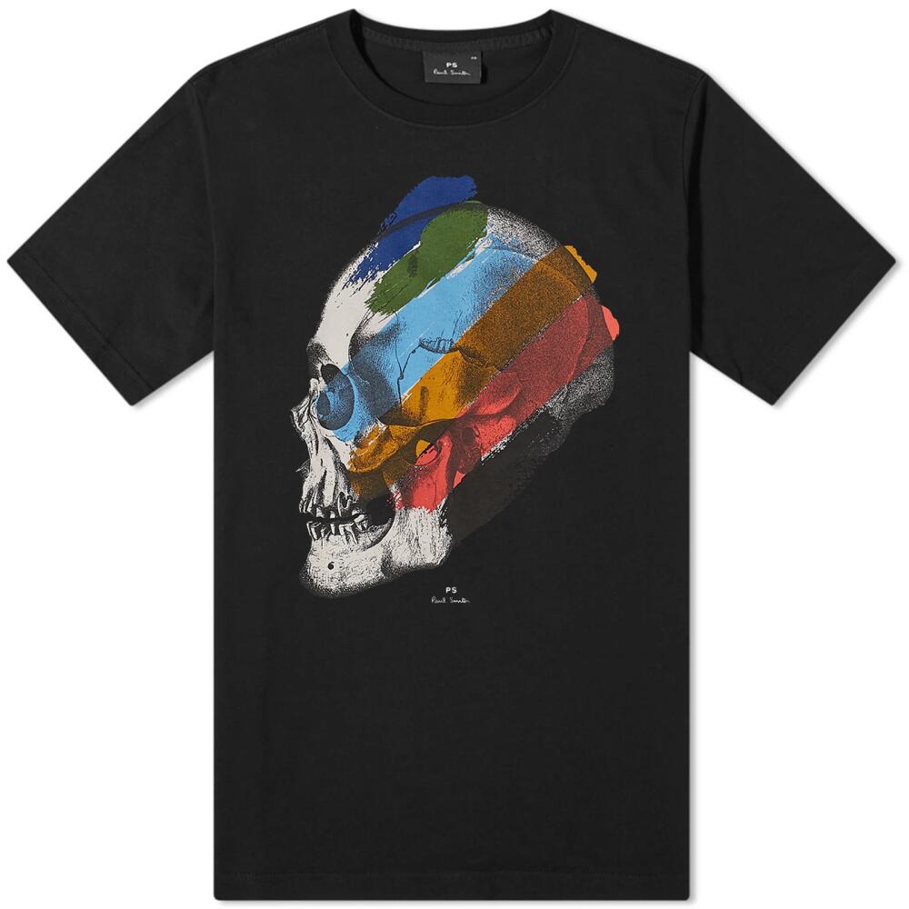 Paul Smith Men's Skull Stripe T-Shirt in Black Cover