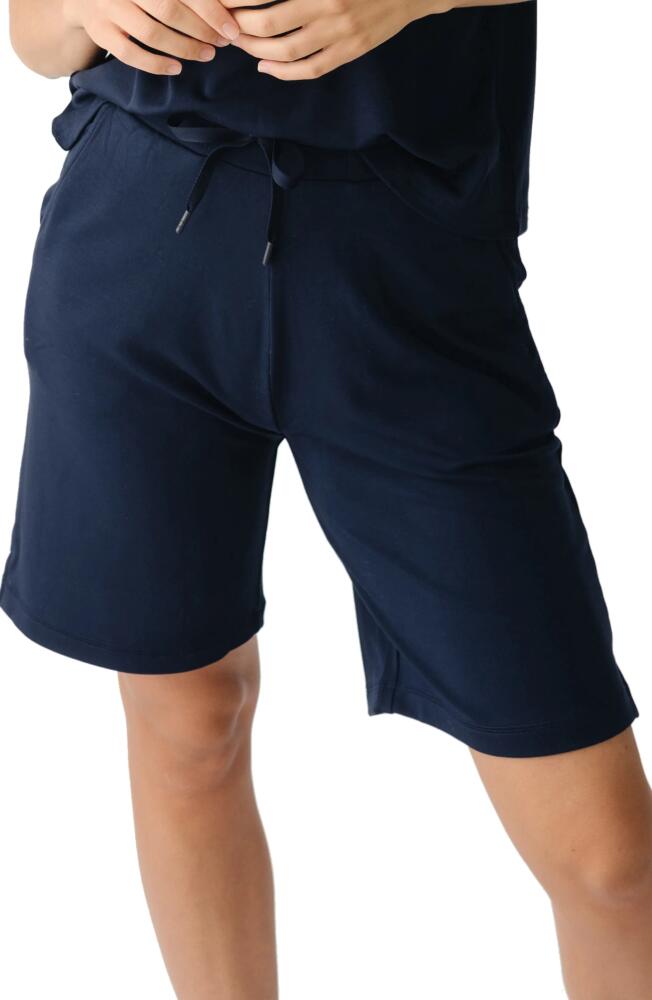 Cozy Earth Ultrasoft Bermuda Pajama Shorts in Navy Cover