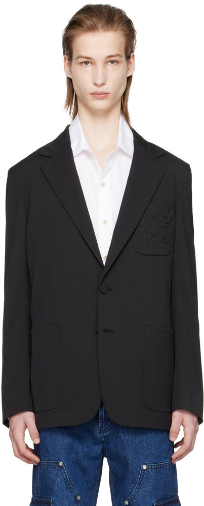 Palm Angels Black Monogram Pocket Blazer Cover