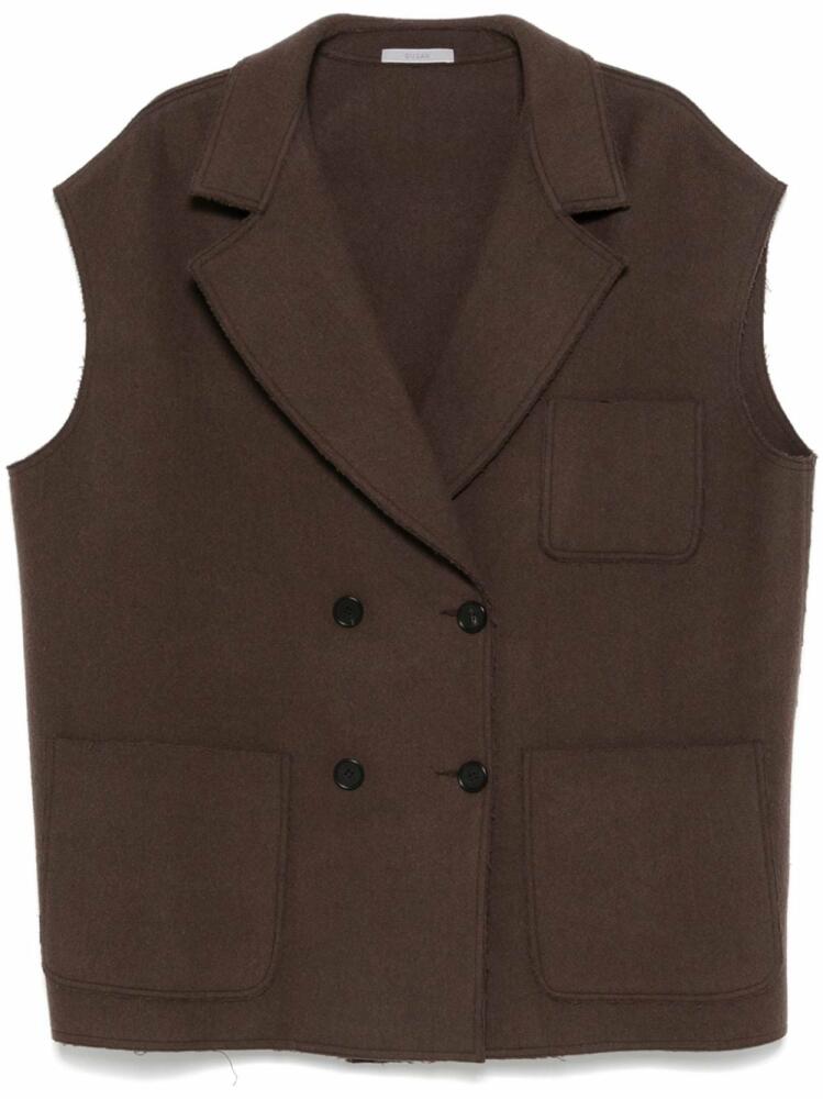 Dusan double-breasted gilet - Brown Cover