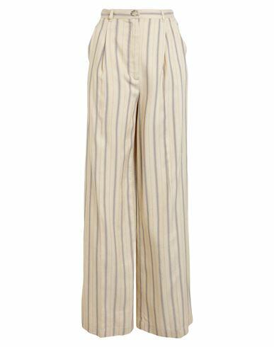 Max & co. Lillo Woman Pants Beige Viscose, Linen Cover