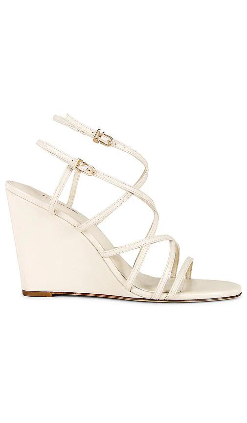 Larroude Naomi Wedge in Ivory Cover