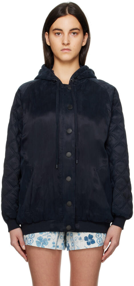 See by Chloé Navy Shell Jacket Cover