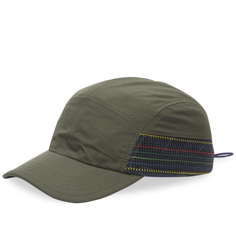 Paul Smith Men's Mesh Sports Stripe Cap in Green Cover