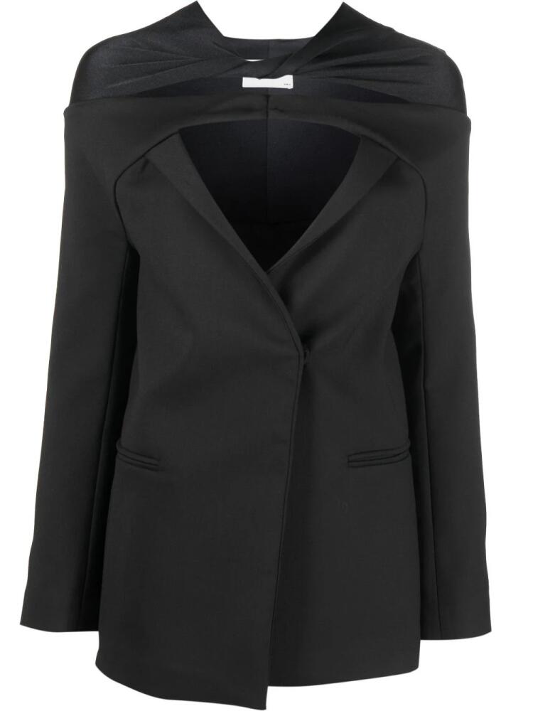 Coperni cut-out gathered blazer - Black Cover