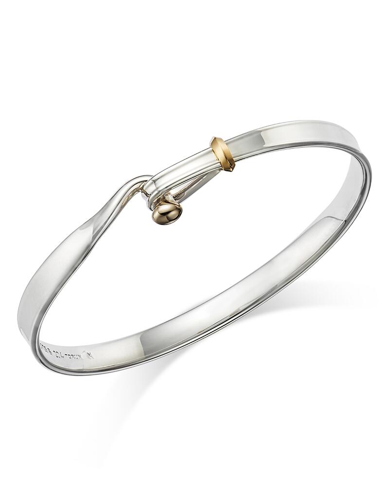 Georg Jensen Sterling Silver & 18K Yellow Gold Torun Bangle Bracelet Cover