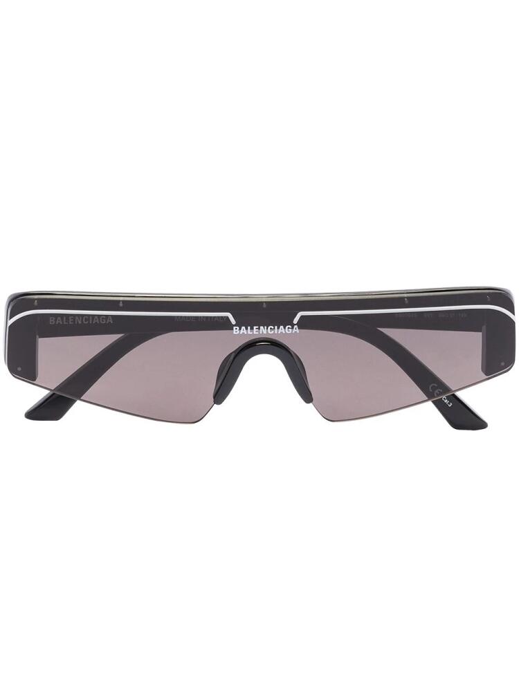 Balenciaga Eyewear visor ski-style sunglasses - Black Cover