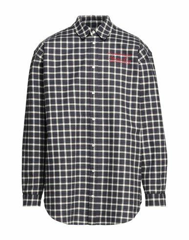 Martine Rose Man Shirt Slate blue Cotton Cover