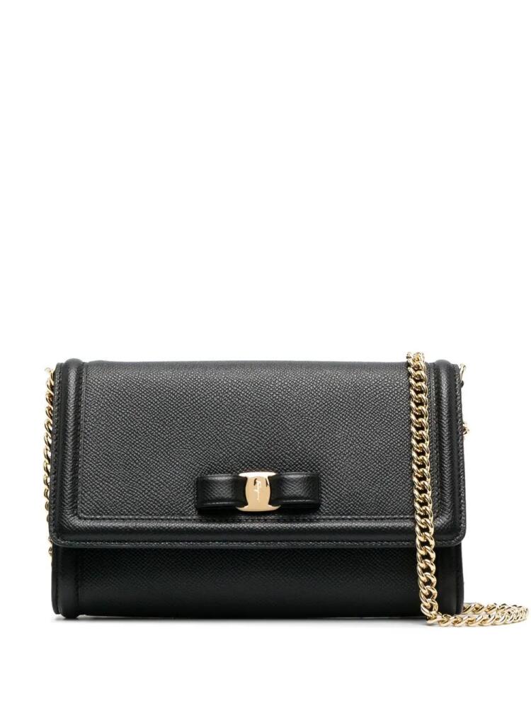 Ferragamo Vara leather shoulder bag - Black Cover