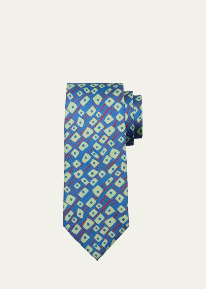 Charvet Men's Square Dandelion Silk Tie Cover