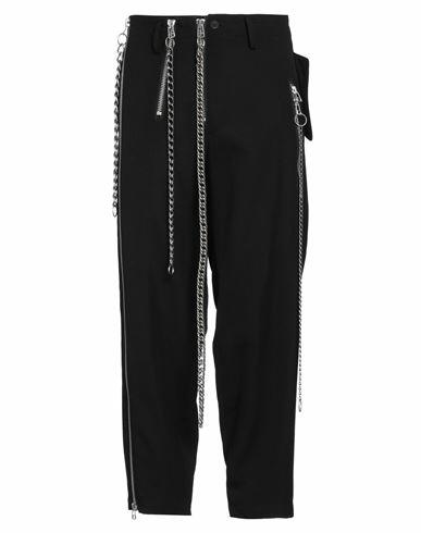 Yohji Yamamoto Man Pants Black Wool Cover